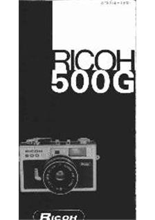 Ricoh 500 G manual. Camera Instructions.